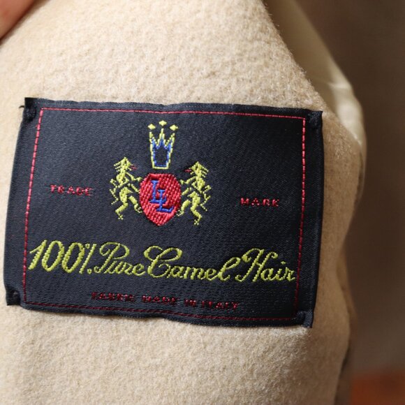 Larry Levine Design 100% Camel Hair Long Line Trench Coat 10 - Picture 16 of 16